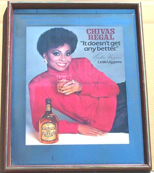 Chivas Regal Leslie Uggams Scotch Whisky Mirror