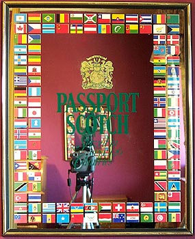 Passport Scotch Whisky International Flags Mirror
