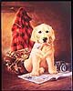 Lynn Kaatz Golden Labrador Puppy Tin Sign