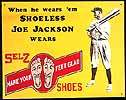 Shoeless Joe Jackson Tin Sign