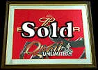Budweiser Quail Unlimited Wildlife Mirror