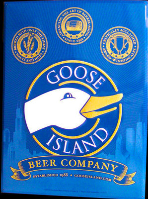 Goose Island Chicago Beer New Tin Sign