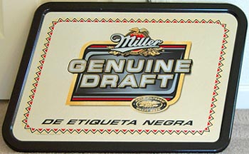 Miller Genuine Draft Beer Black Label Mirror – alternate view