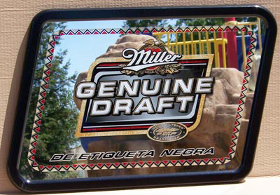 Miller Genuine Draft Beer Black Label Mirror