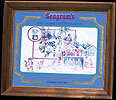 Seagram's Seven Stanley Cup 1905 Vintage Bar Mirror