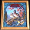 Old Milwaukee Wood Duck Wildlife Reflective Glass Plaque Bar Mirror