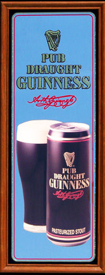 Guinness Pub Draught Bar Mirror