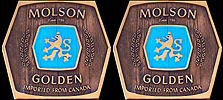 Set of 2 Molson Golden Bar Plaques