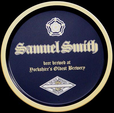 Samuel Smith Beer Brewed at Yorkshires Oldest Brewery Tadcaster Round Bar Tray