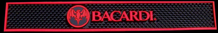 Bacardi Rum Bat Logo Bar Mat