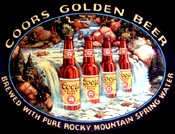 Coors Beer 1983 Bar Mirror