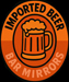 Imported Beer mirrors logo