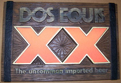 Dos Equis Mexican Beer Plaque Bar Sign