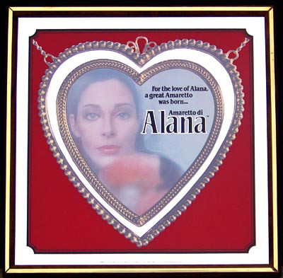 Amaretto Di Alana Liqueur Vintage 1981 Bar Mirror