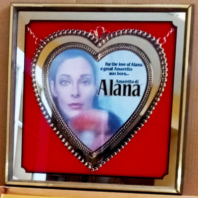 Amaretto Di Alana Liqueur Vintage 1981 Bar Mirror