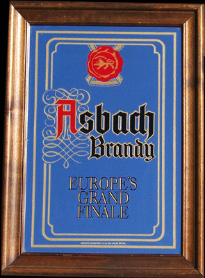 Asbach Brandy Vintage Bar Mirror