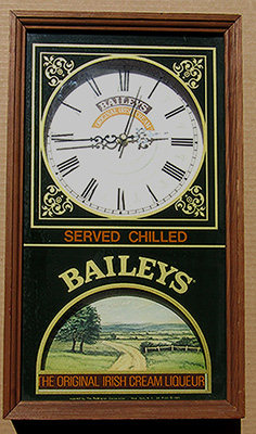 Vintage Bailey’s Irish Cream Bar Clock – 1983 Collectible