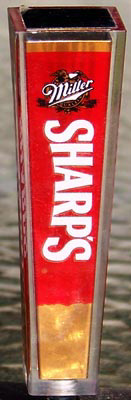 Miller Sharp's non-alcoholic Malt Beverage Tap Handle