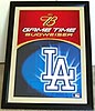 Budweiser Los Angeles Dodgers Beveled Glass Mirror – Collectible Bar Decor
