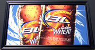 Bud Light Golden Wheat Beer Bar Mirror