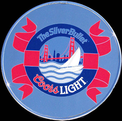Coors Light The Silver Bullet Beer Round Nautical Bar Mirror with nautical theme