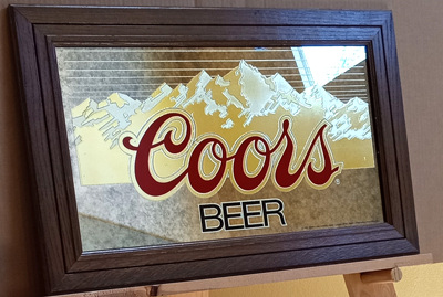 Coors Beer 1983 Bar Mirror