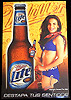 Miller Lite Latin Girl Tin Sign – Collectible Bar Decor