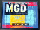 Miller Genuine Draft 'Miller Time' Reflective Glass Plaque