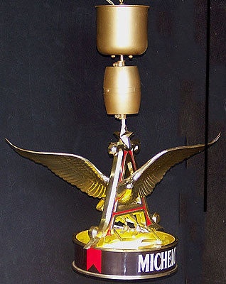 Michelob 3D Eagle Illuminated Rotating Vintage Bar Sign