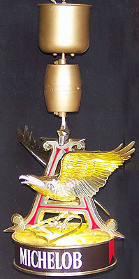Michelob 3D Eagle Illuminated Rotating Vintage Bar Sign