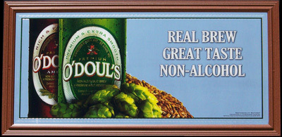 O'Douls Premium and Amber Non Alcoholic Brew Bar Mirror