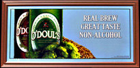 O'Douls Premium and Amber Non Alcoholic Brew Bar Mirror