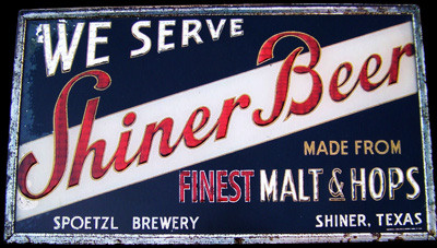 Shiner Beers Spoetzl Brewery Shiner Texas NEW Tin Sign