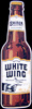 Shiner White Wing beer tin sign with bird