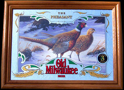 Old Milwaukee Pheasant Wildlife Mirror