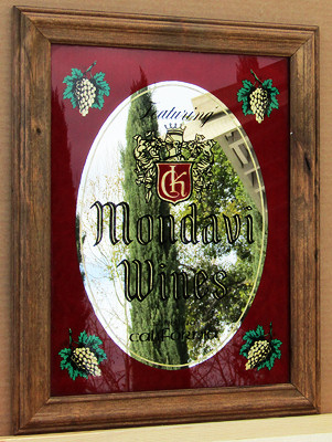 Mondavi Wines Bar Mirror