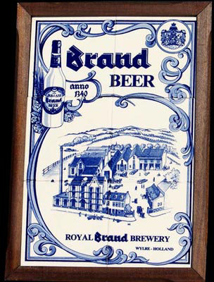 Brand Beer Royal Brand Brewery Delft Tile Vintage Bar Sign