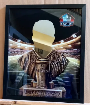 Guinness Pro Football Hall of Fame NEW Bar Mirror
