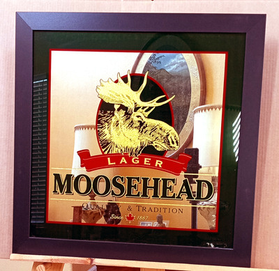 Moosehead Canadian Lager Beer Square Bar Mirror